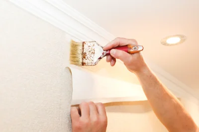 Pose de papier peint à Annoire — revêtements muraux et toiles de verre